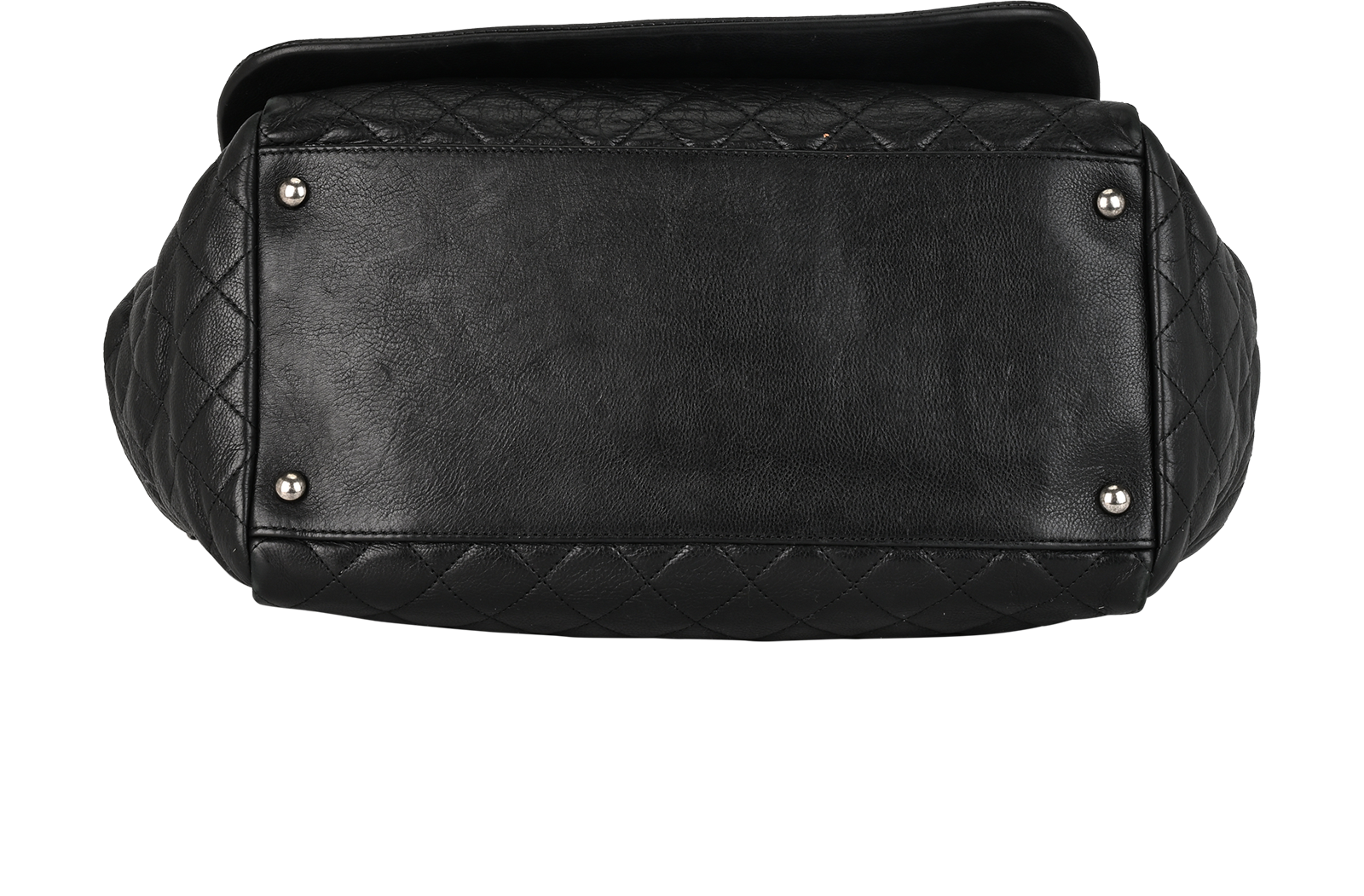 Istanbul Accordion Flap, &pound;1,100, Handbags, Black, Leather, Top view